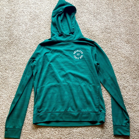 American Eagle “Flex” Emerald Green Hoodie (S) Men’s - Picture 1 of 3